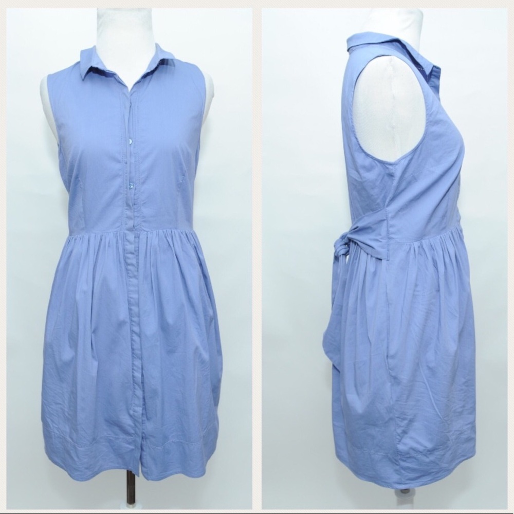 Cute, button-down shirt dress from Anthropologie